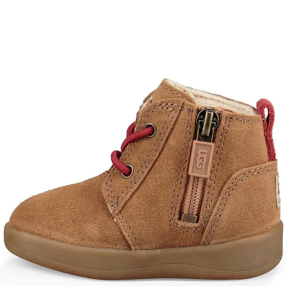 UGG® Boys' Kristjan Suede Crib Shoe Booties (Infant)